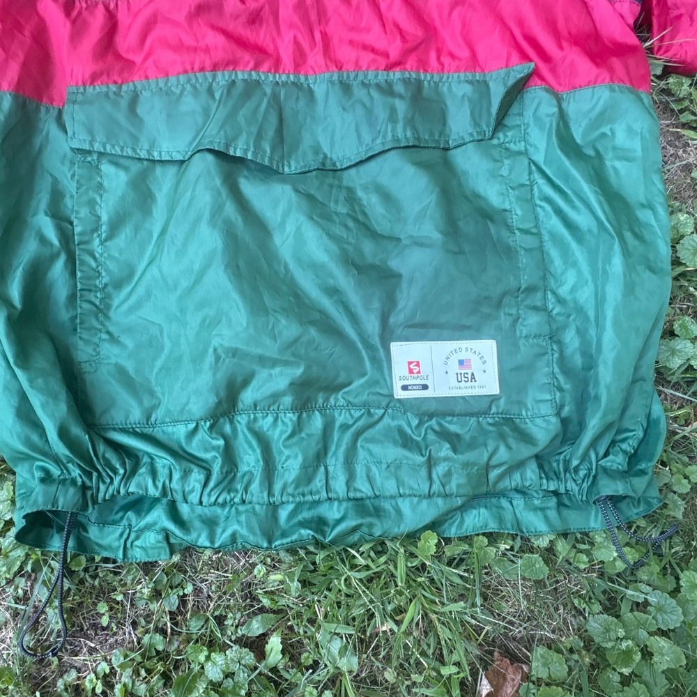 90s Southpole Colorblock Pullover Windbreaker Mens‎ Large Hip Hop Y2K - Picture 11 of 13